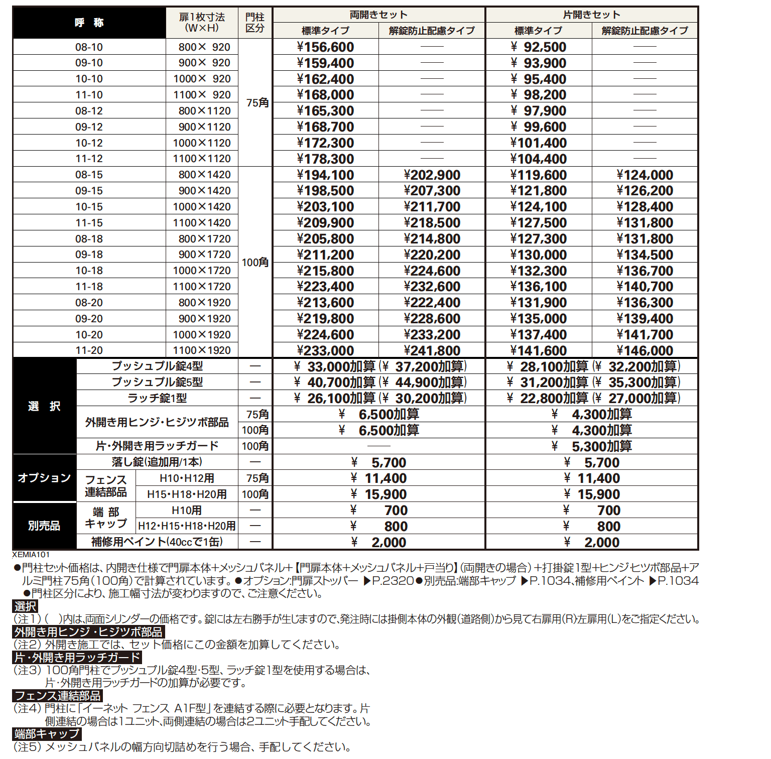 イーネット 門扉A1型【2023年版】_価格_1