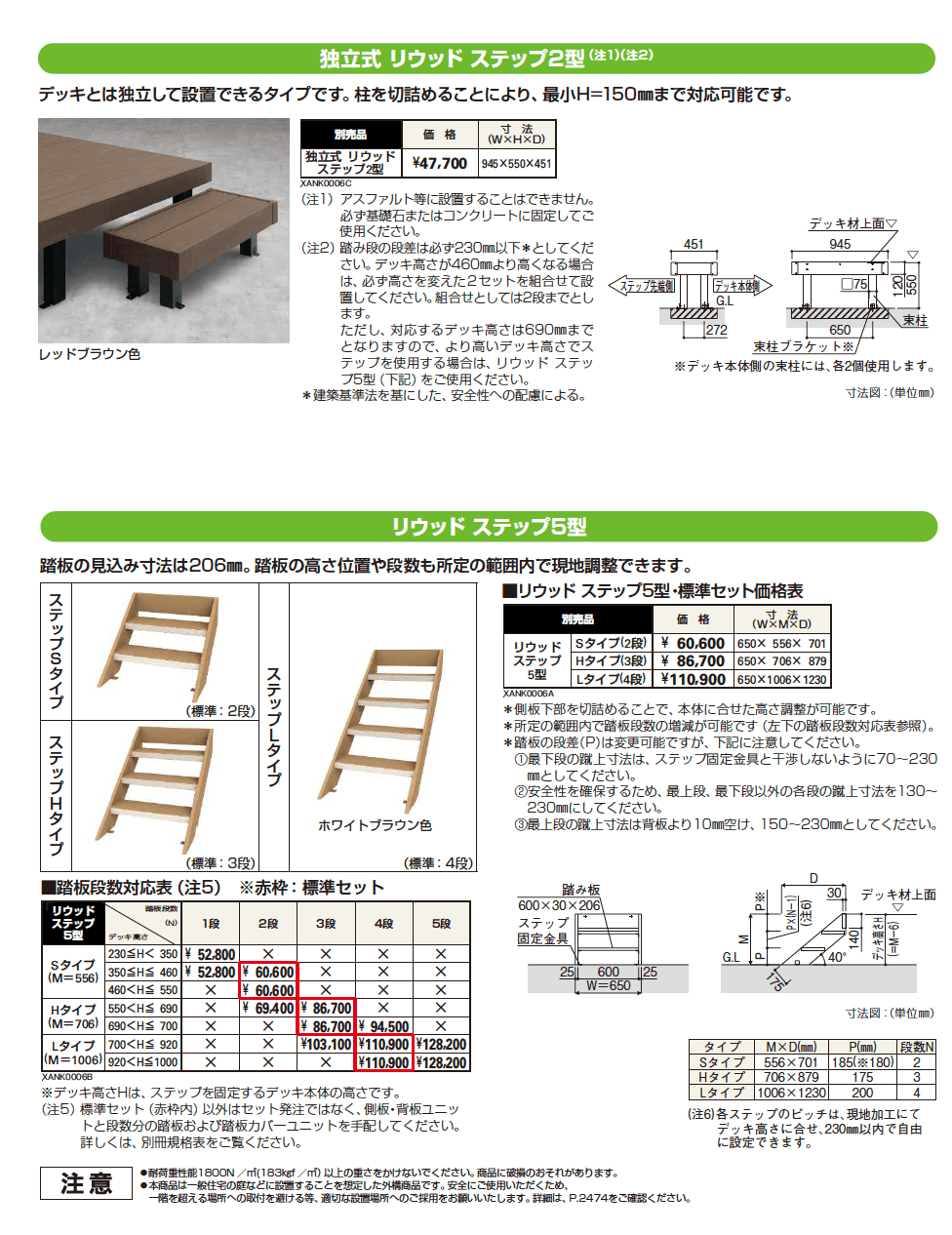 リウッドデッキ 200 段床セット/リウッドステップ【2023年版】_価格_3