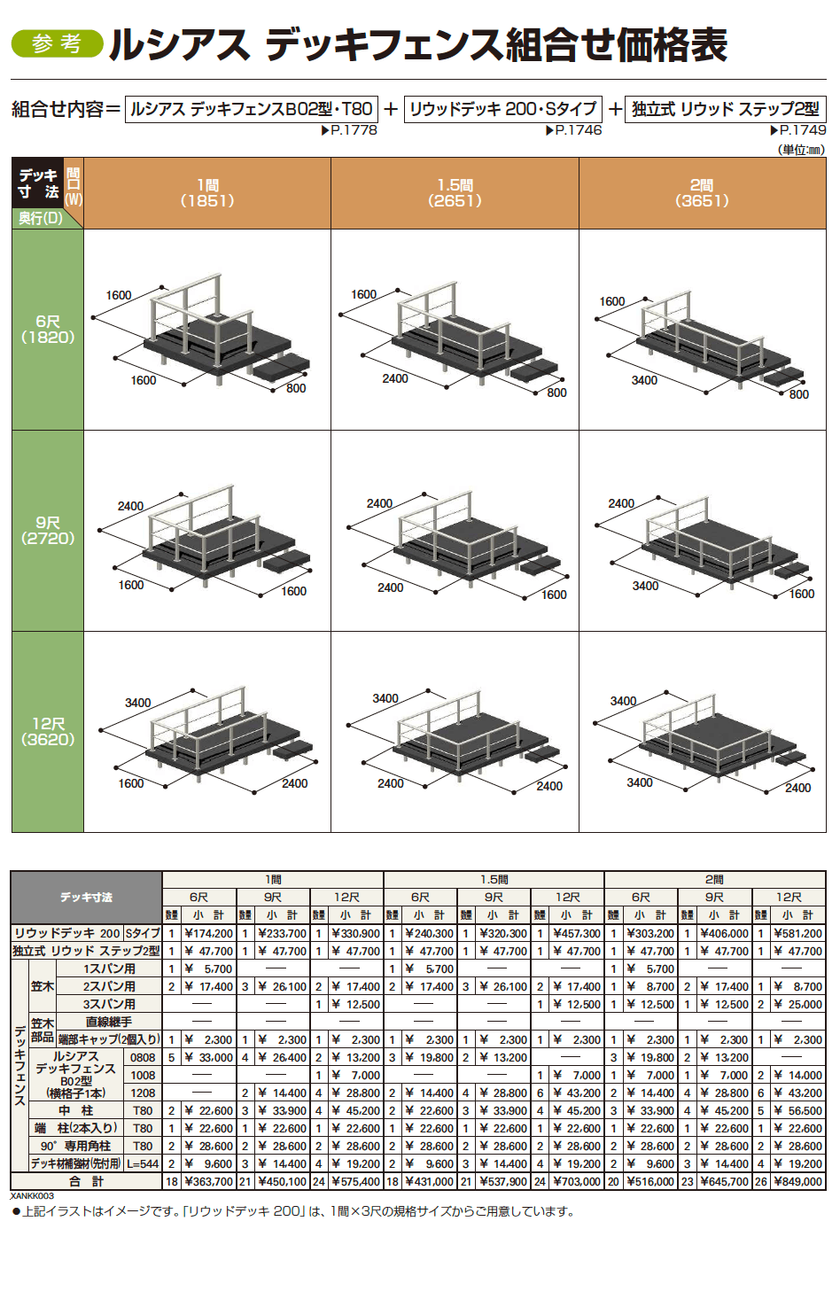 ルシアス デッキフェンスX01型【2023年版】_価格_2