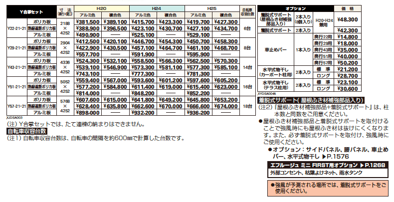 エフルージュ ミニ FIRST 600タイプ Y合掌セット【2023年版】_価格_1