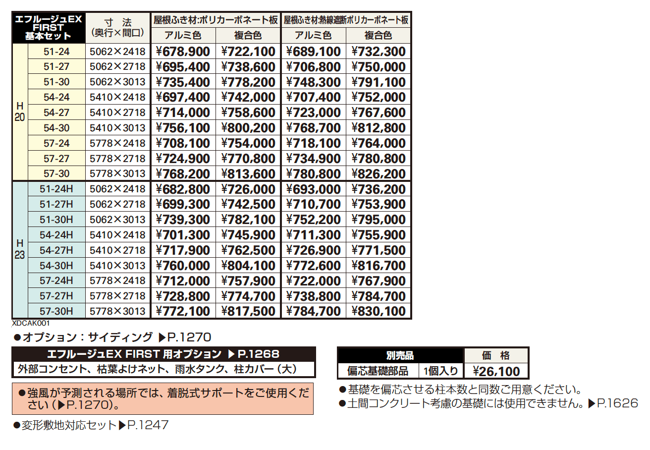 エフルージュEX FIRST 600タイプ【2023年版】_価格_1