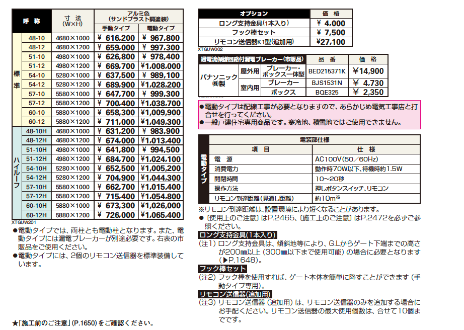 シャローネ アップゲート ワイド01型 手動タイプ電動タイプ【2023年版】_価格_1