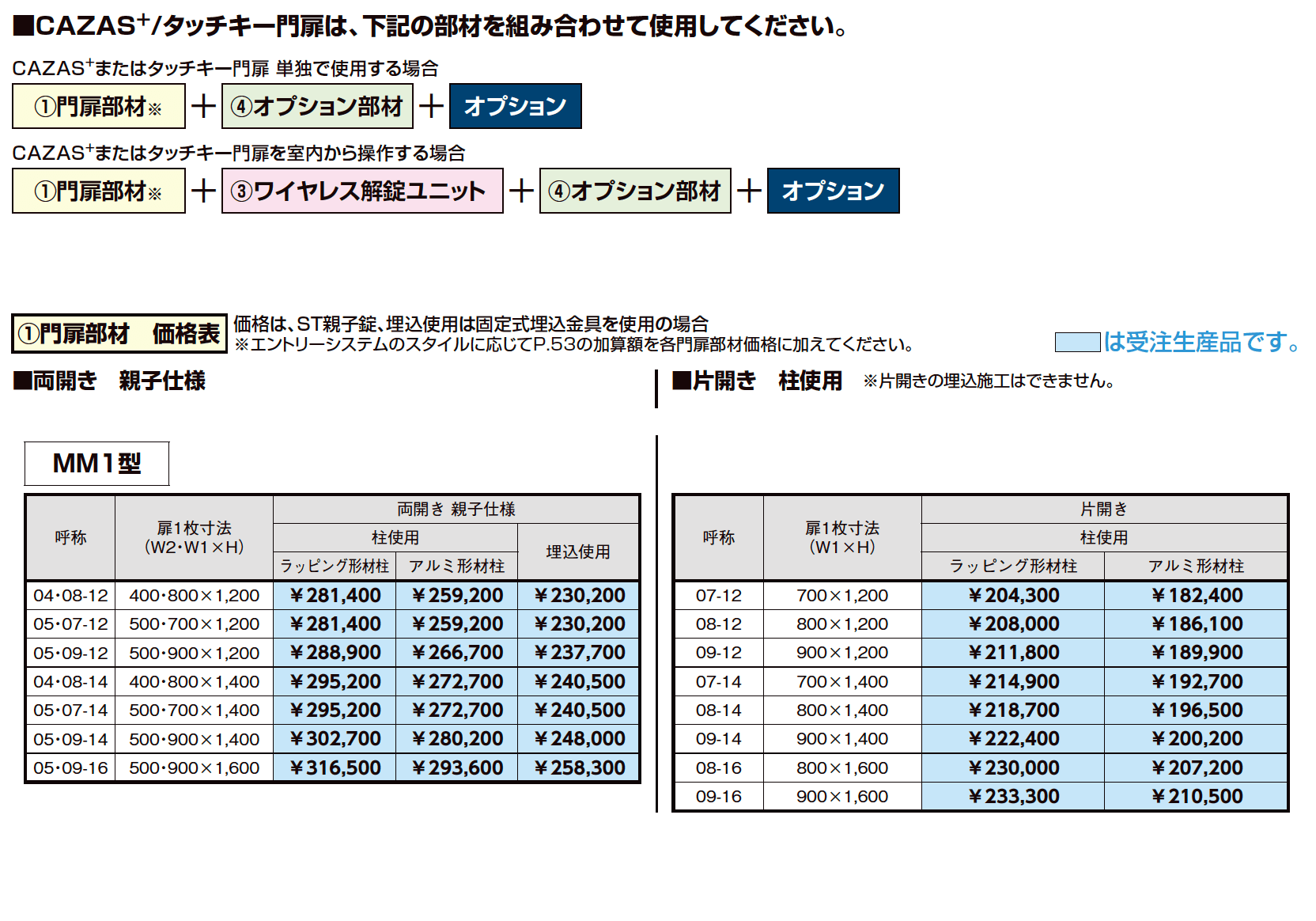 開き門扉AA エントリーシステム MM1型(メタル調)【2023年版】_価格_1