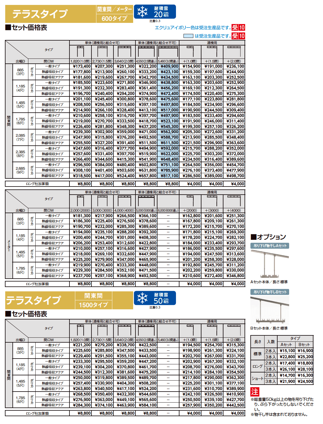 シュエット テラスタイプ 関東間【2023年版】_価格_1