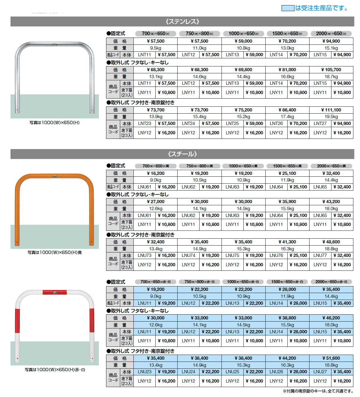 スペースガード(車止め)U60型【2023年版】_価格_1