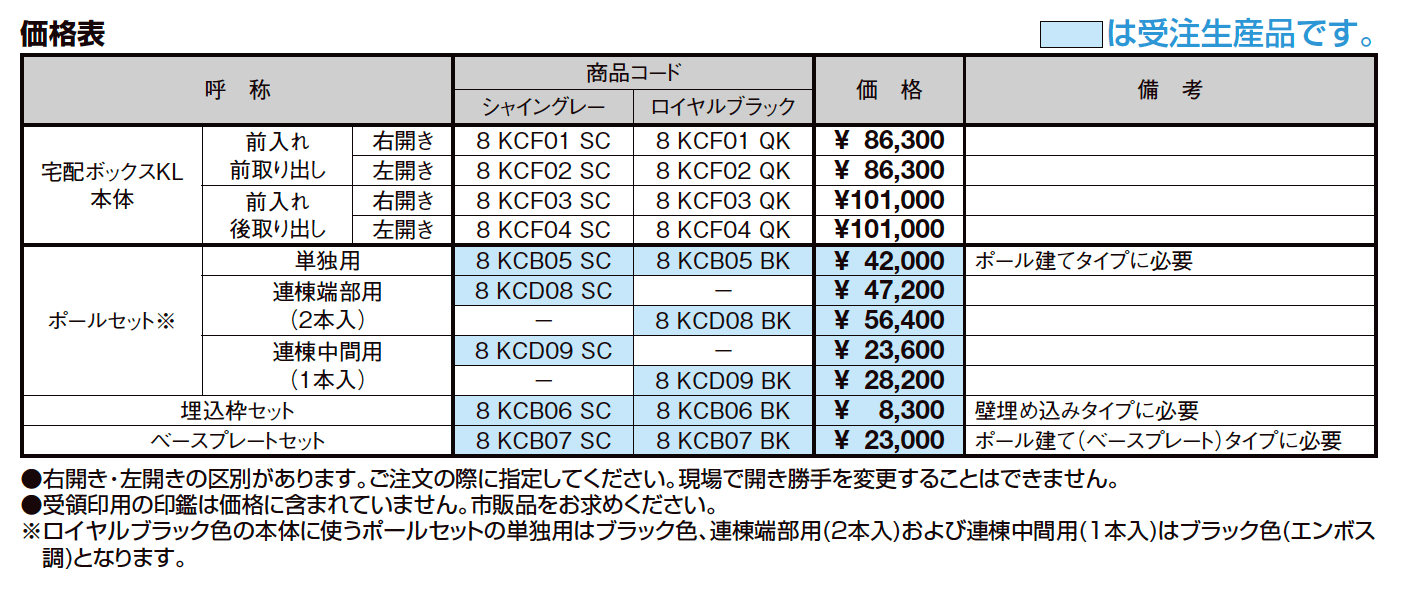 宅配ボックスKL【2023年版】_価格_1