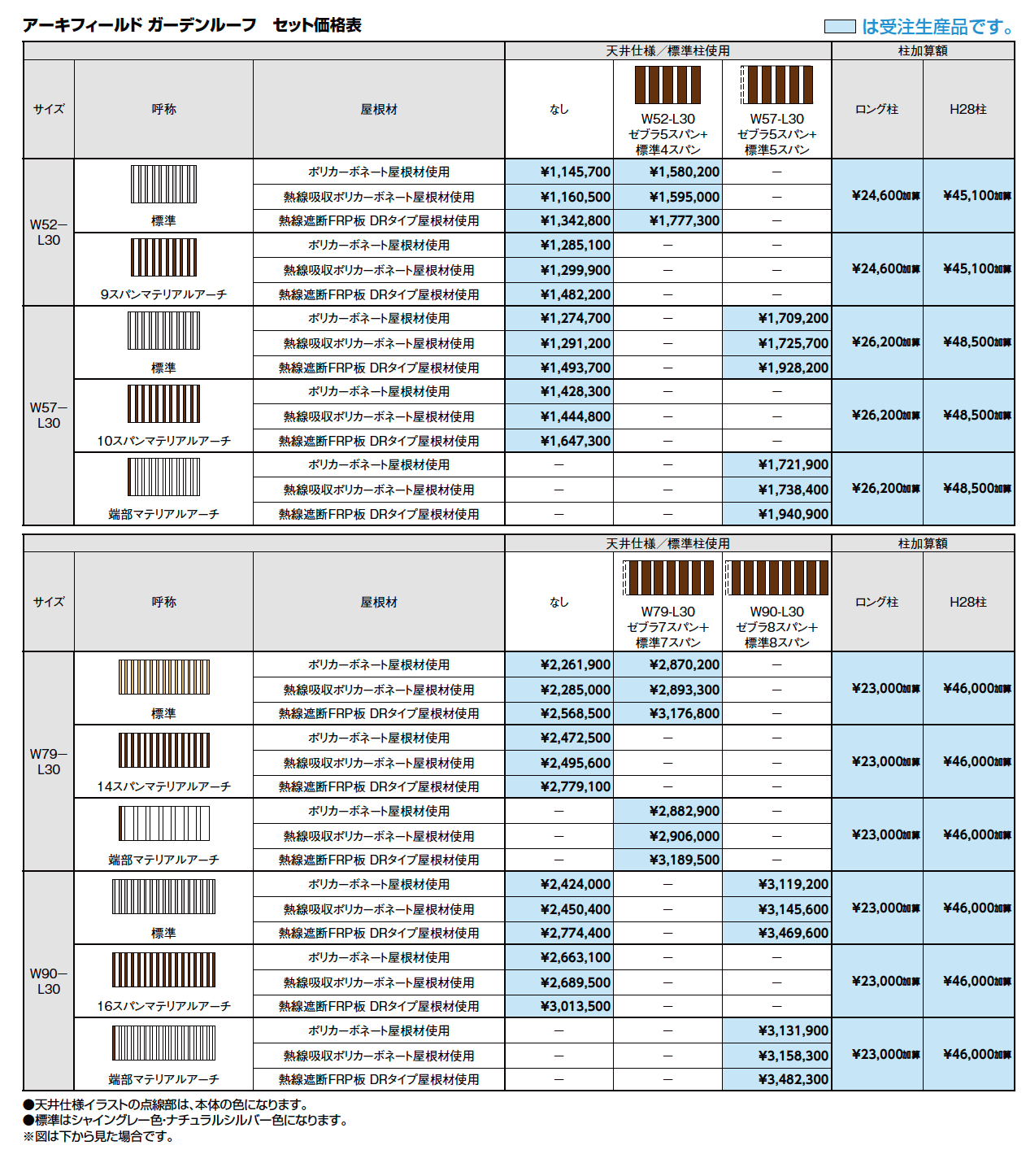 アーキフィールド ガーデンルーフ【2023年版】_価格_1