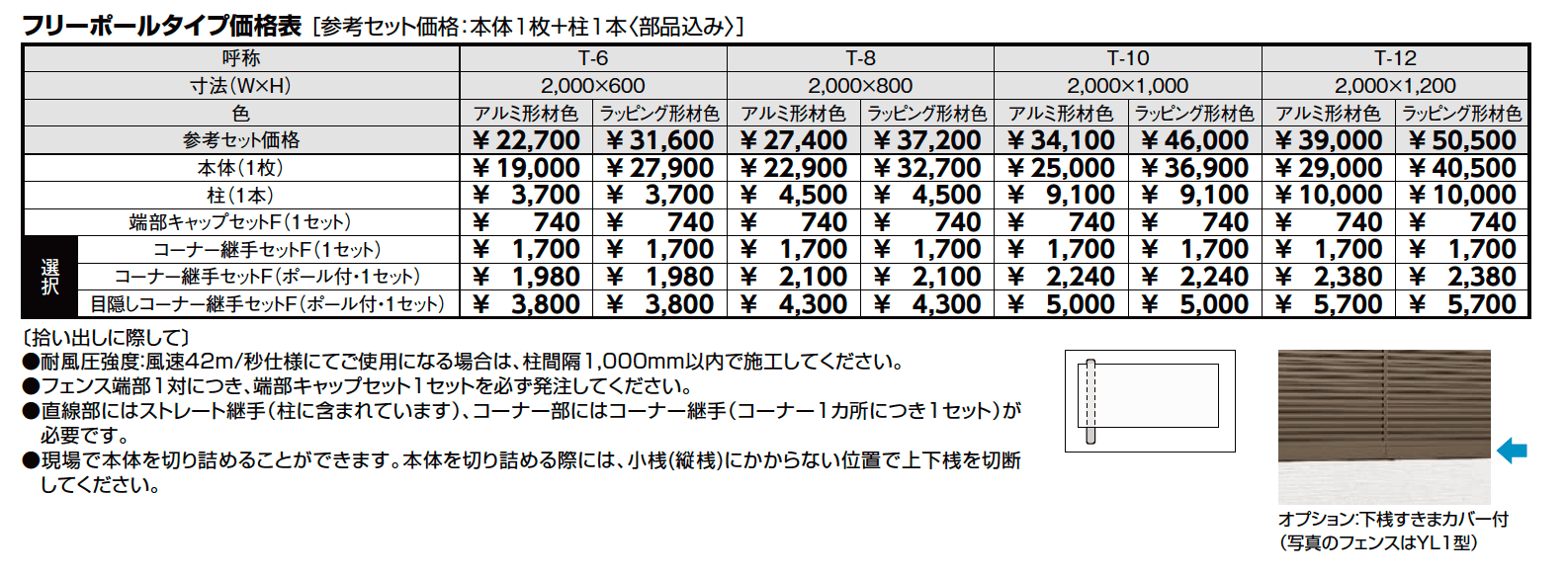 フェンスAB TS2型(縦スリット②)【2023年版】_価格_1