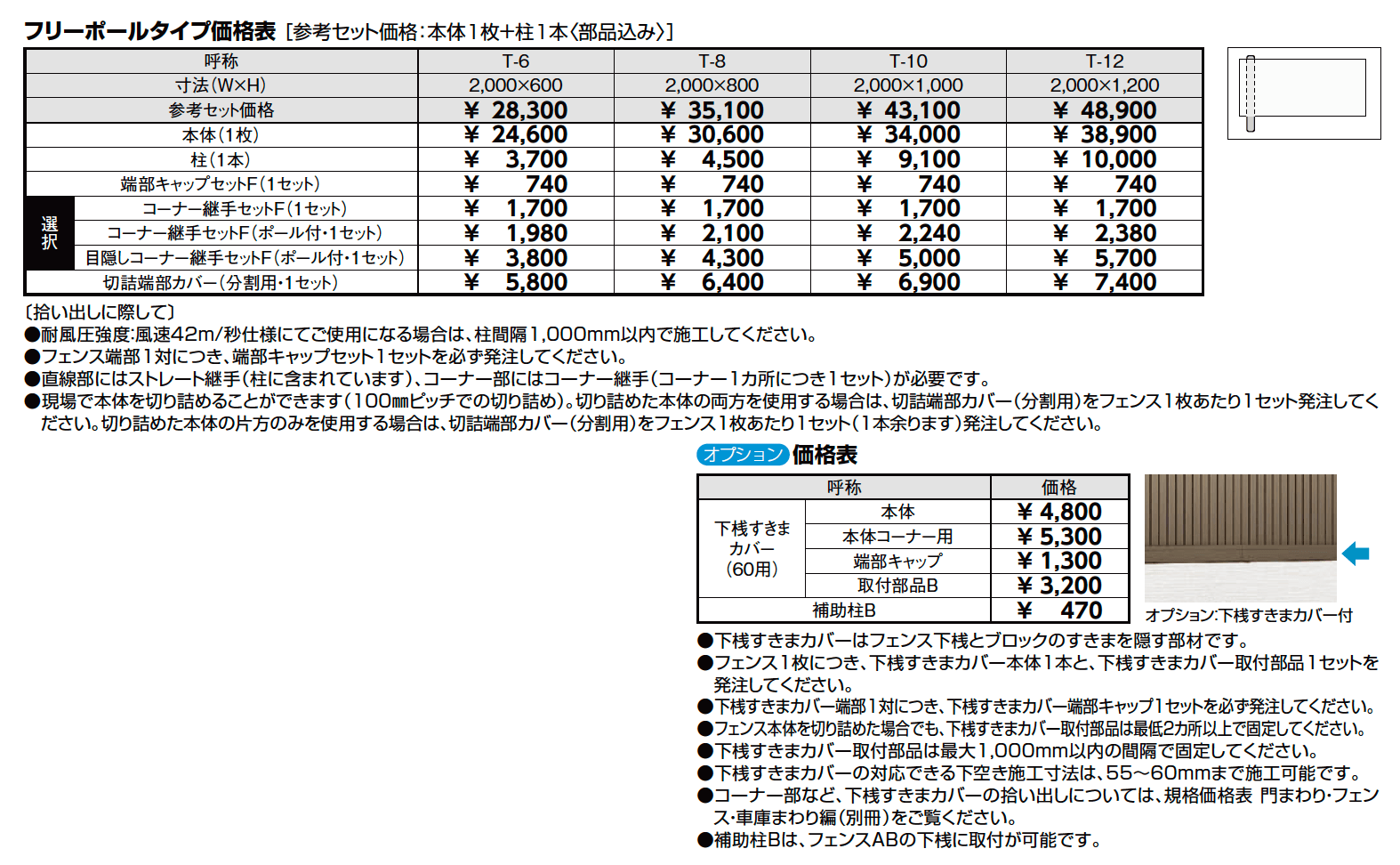 フェンスAB TM1型(縦目隠し)【2023年版】_価格_1