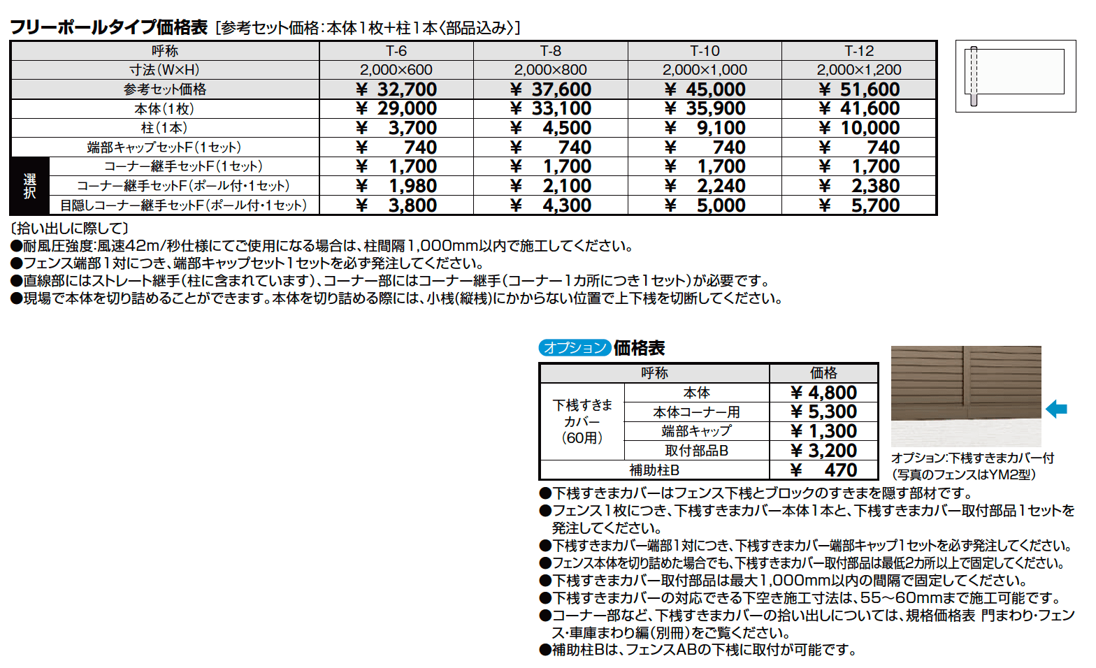 フェンスAB TR1型(縦格子①)【2023年版】_価格_1
