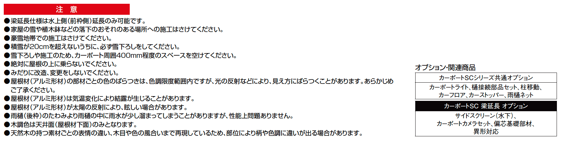 カーポートSC 3台用 梁延長【2023年版】_価格_2