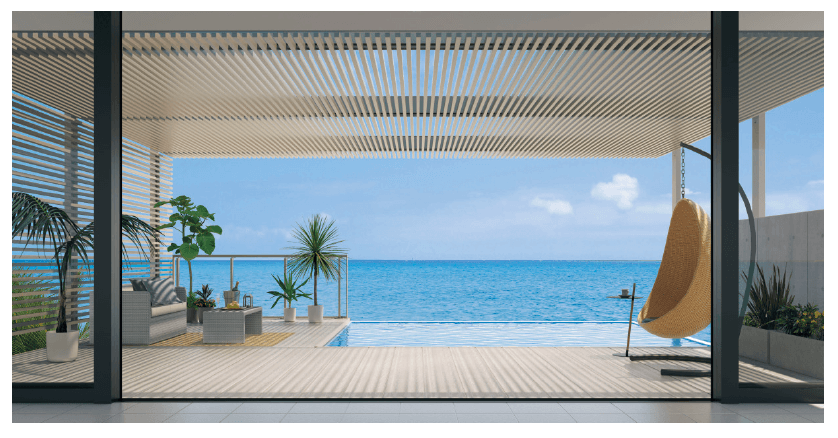 三協アルミの「アウトドアフレーム L-Class (格子並行納まり 細格子・太格子)【2023年版】」のサブ画像1