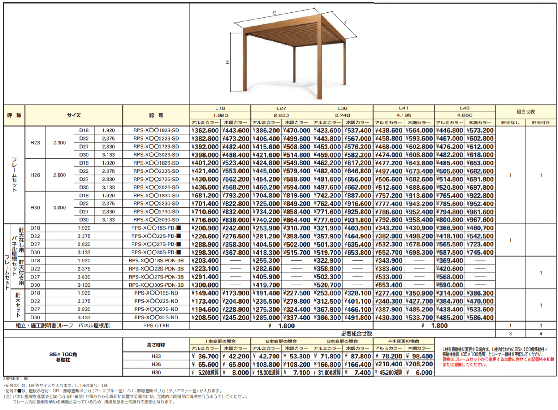 リレーリア 独立式 シングルルーフ 1500タイプ〈積雪50cm相当〉【2023年版】_価格_1