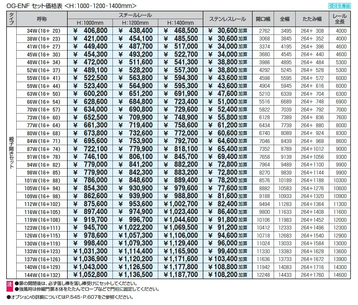 アルテンダEN型 フラットレールタイプ_価格_3