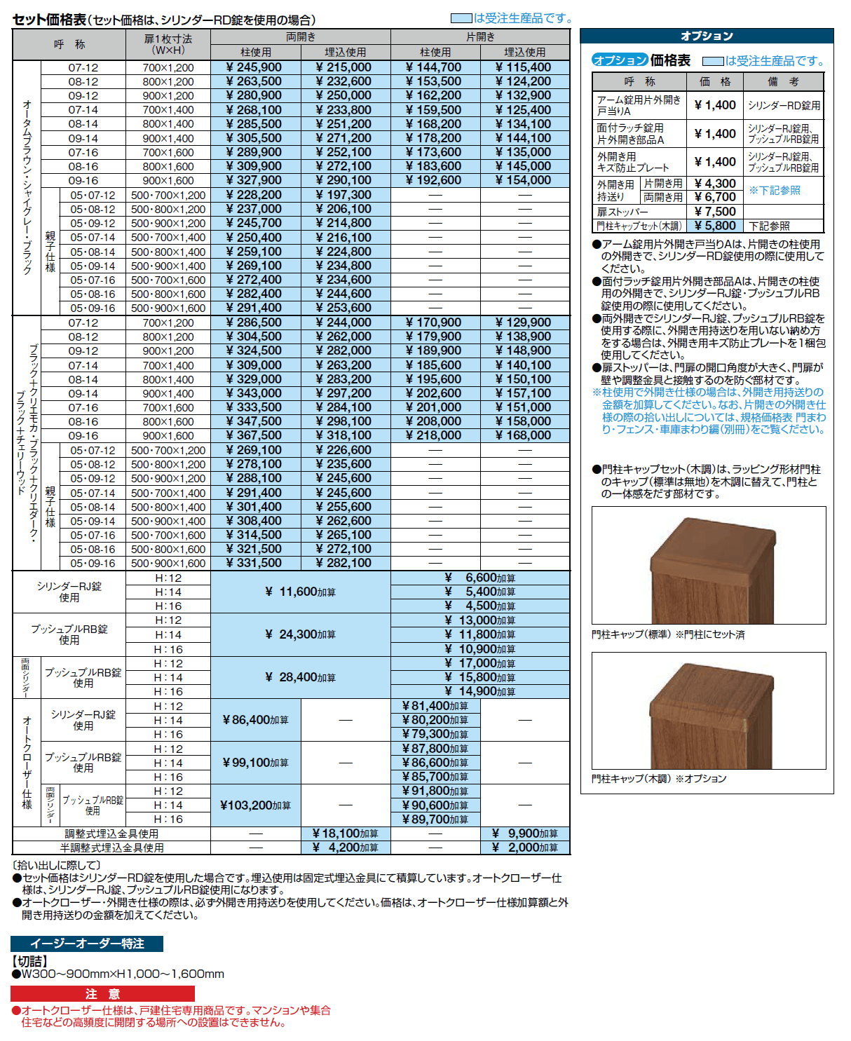 プログコート門扉 1型【2024年版】_価格_2