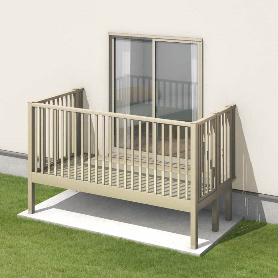 三協アルミの「オルネ(庭置き式 たて太格子〈フルクローズ独立納まり〉)」