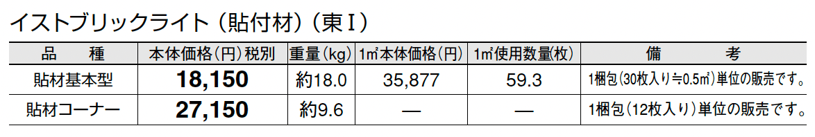 イストブリックライト(貼付材)_価格_1