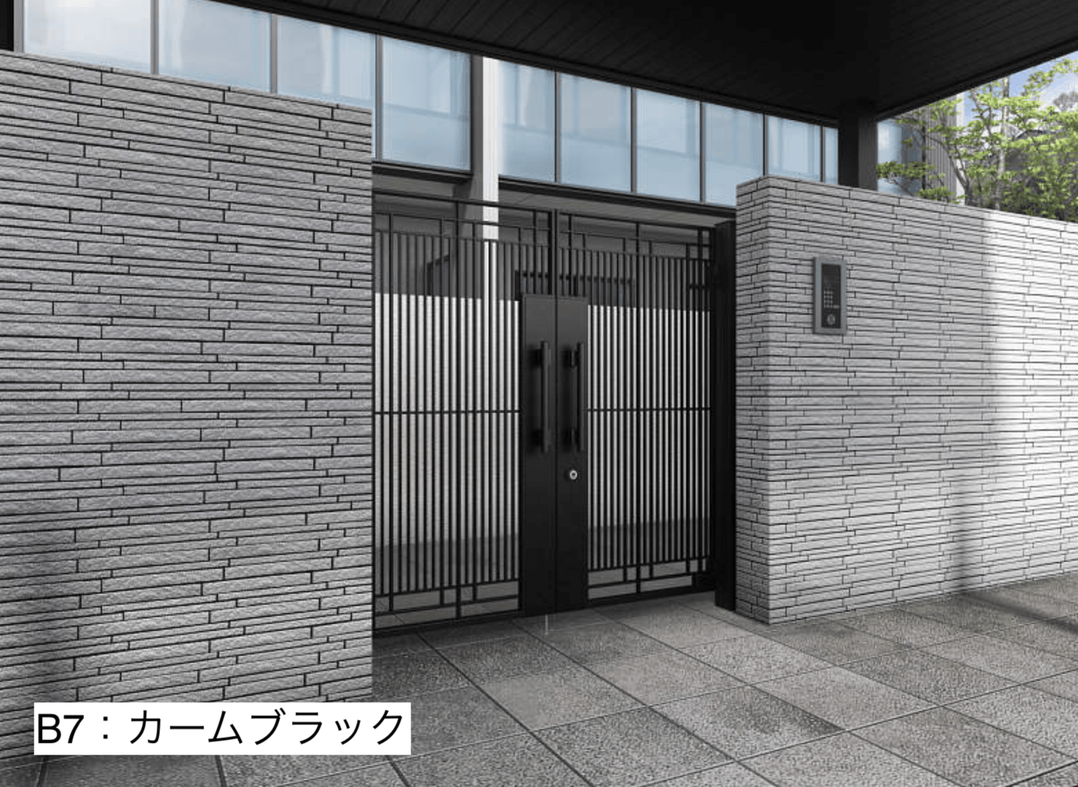 YKK APの「電気錠付共用門扉 シャローネ 門扉SA02型【2023年版】」