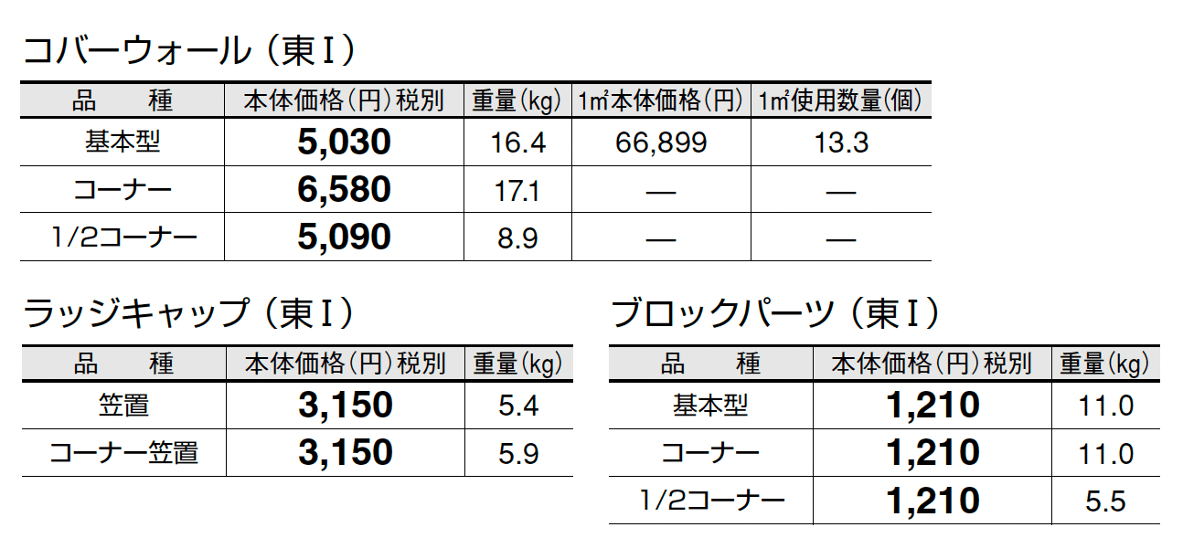 コバーウォール_価格_1