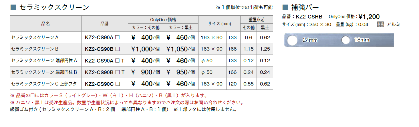 セラミックスクリーン【2023年版】_価格_1