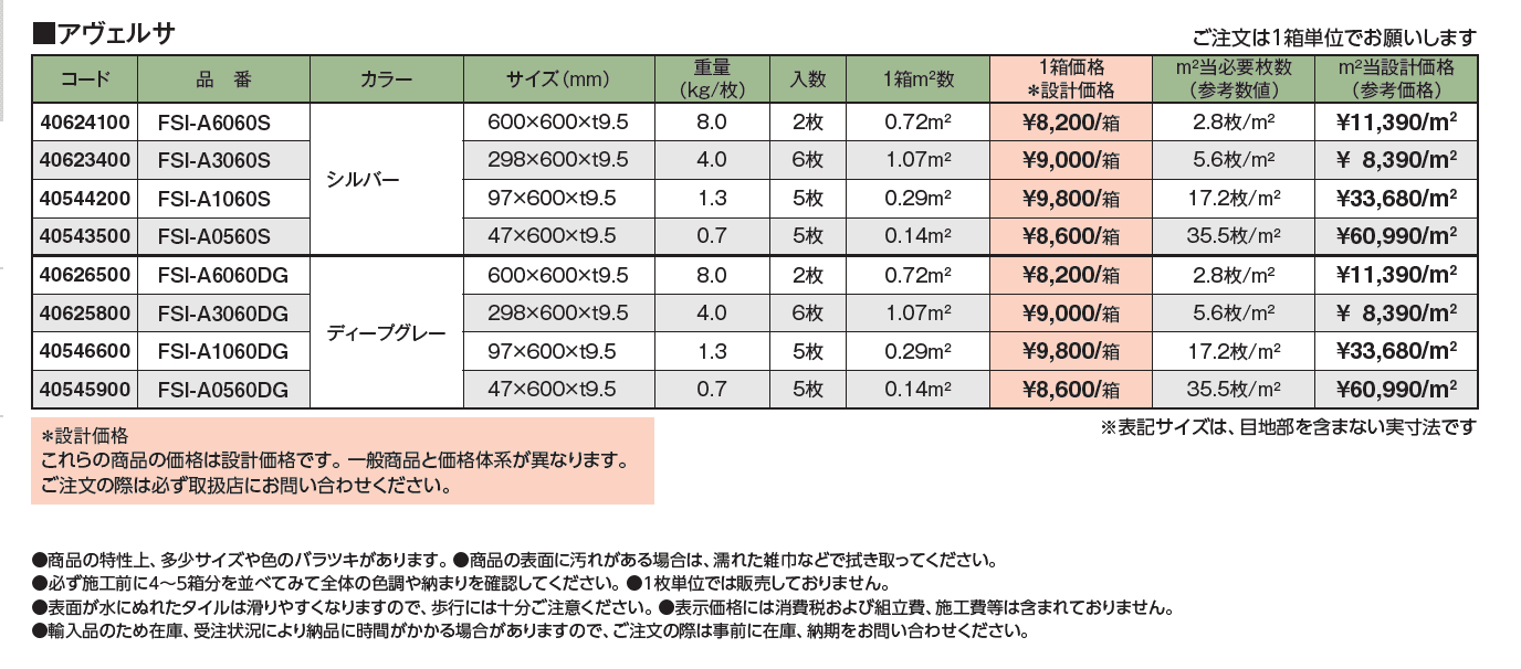 レゾナンス ガーデンタイル アヴェルサ【2024年版】_価格_1