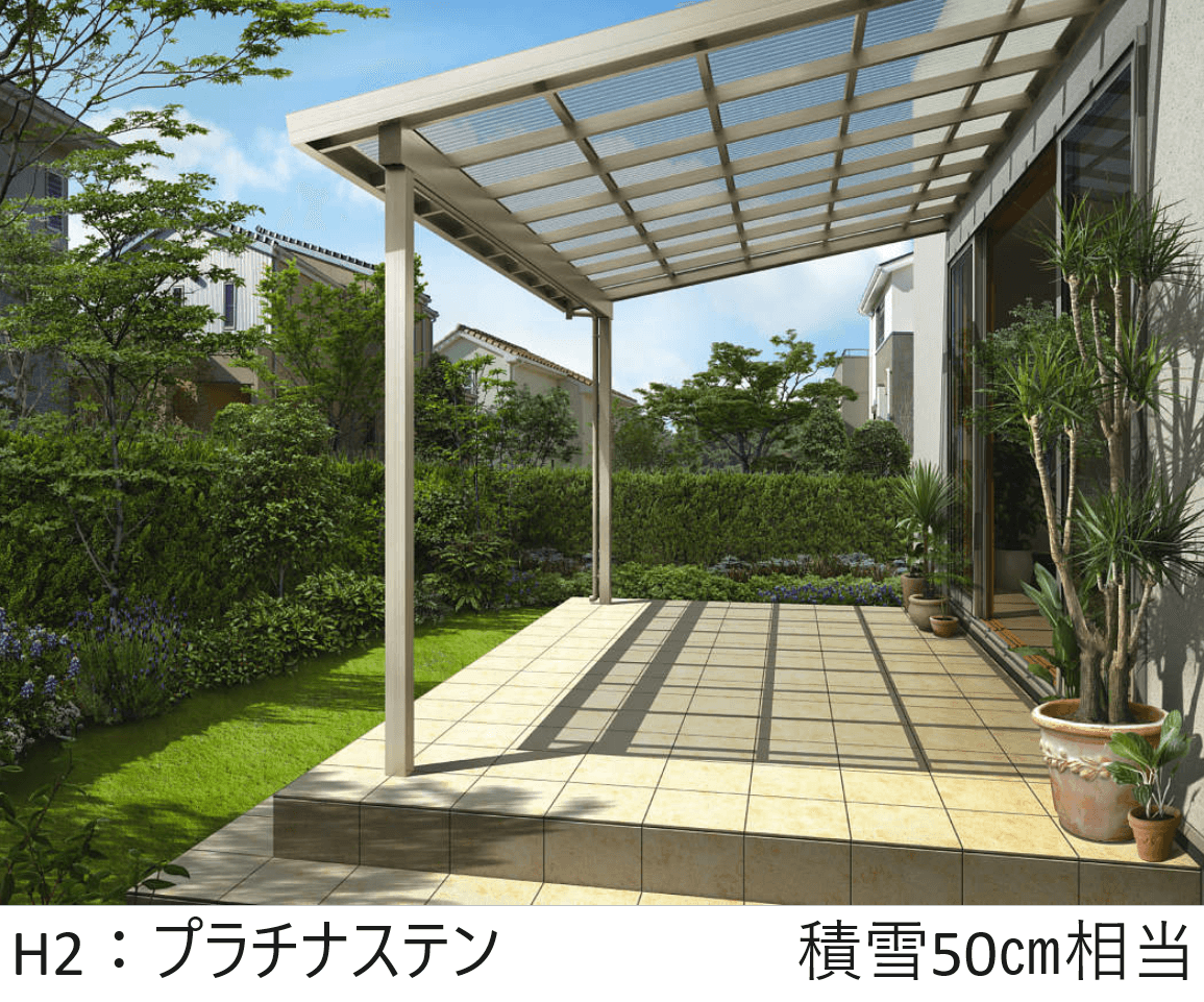 YKK APの「波板テラス屋根 6TC型」