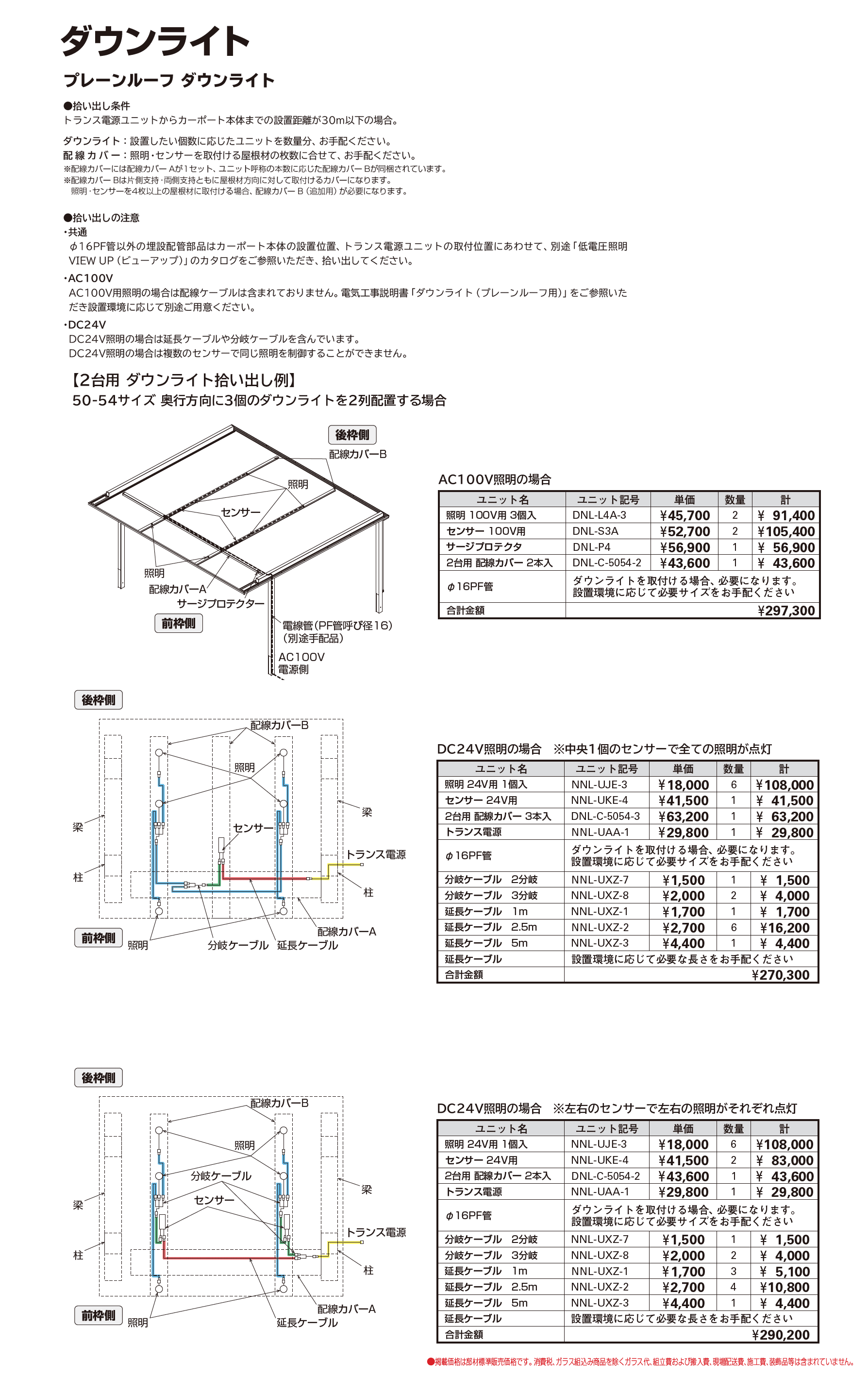 プレーンルーフ 600タイプ 2台用(単体)_価格_5