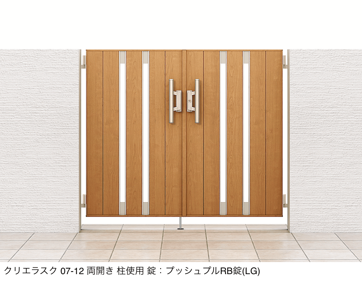 LIXILの「開き門扉AA TS1型(木調)」のサブ画像4
