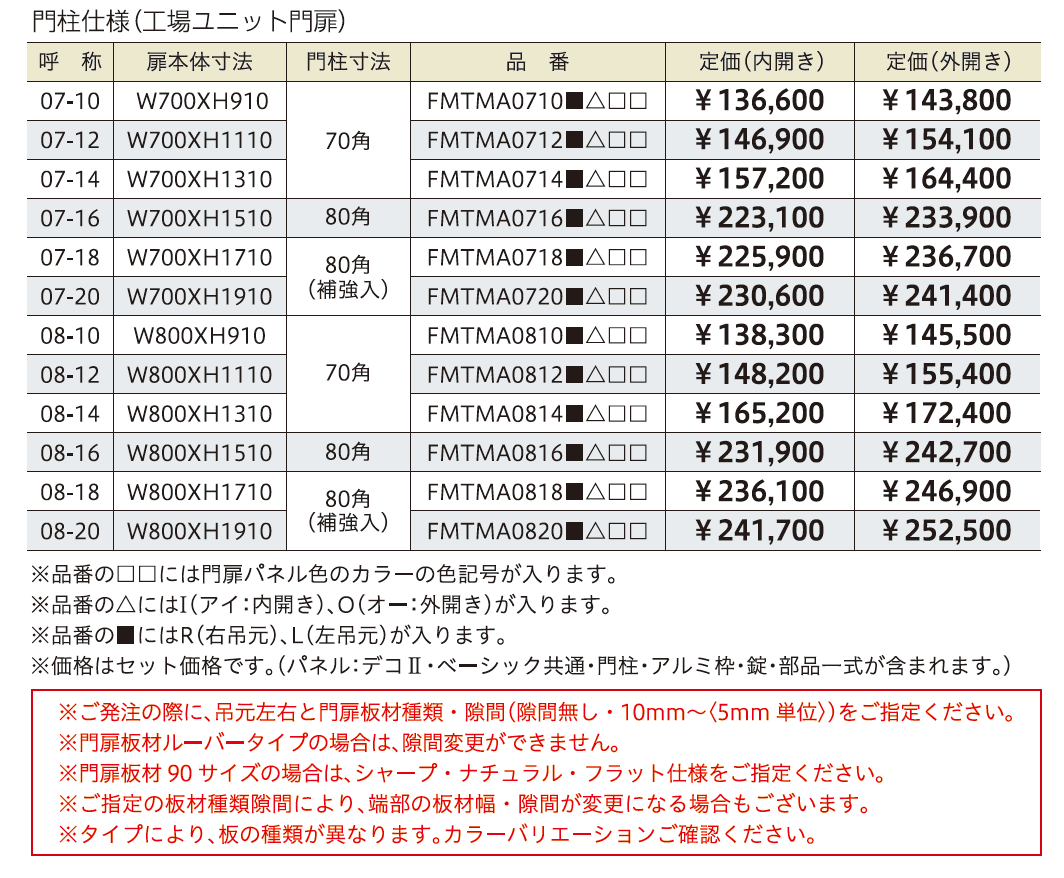 タテイタスタイル門扉 タイプA【2024年版】_価格_1