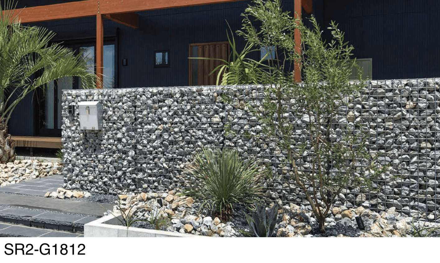 オンリーワンクラブの「ガビオン ストーンウォールユニット(埋込仕様)」