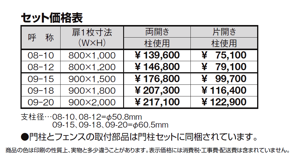 ハイグリッド門扉 N1型【2024年版】_価格_1