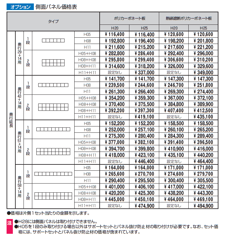 ニューマイリッシュ 通常勾配(ミニタイプ/側面パネル)【2024年版】_価格_2