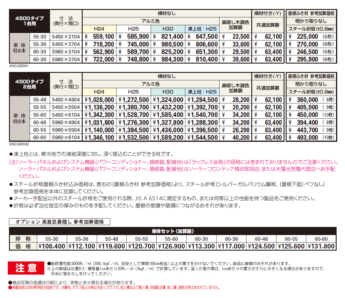 ジーポートPro PV 4500タイプ 1・2台用(単体)【2024年版】_価格_1