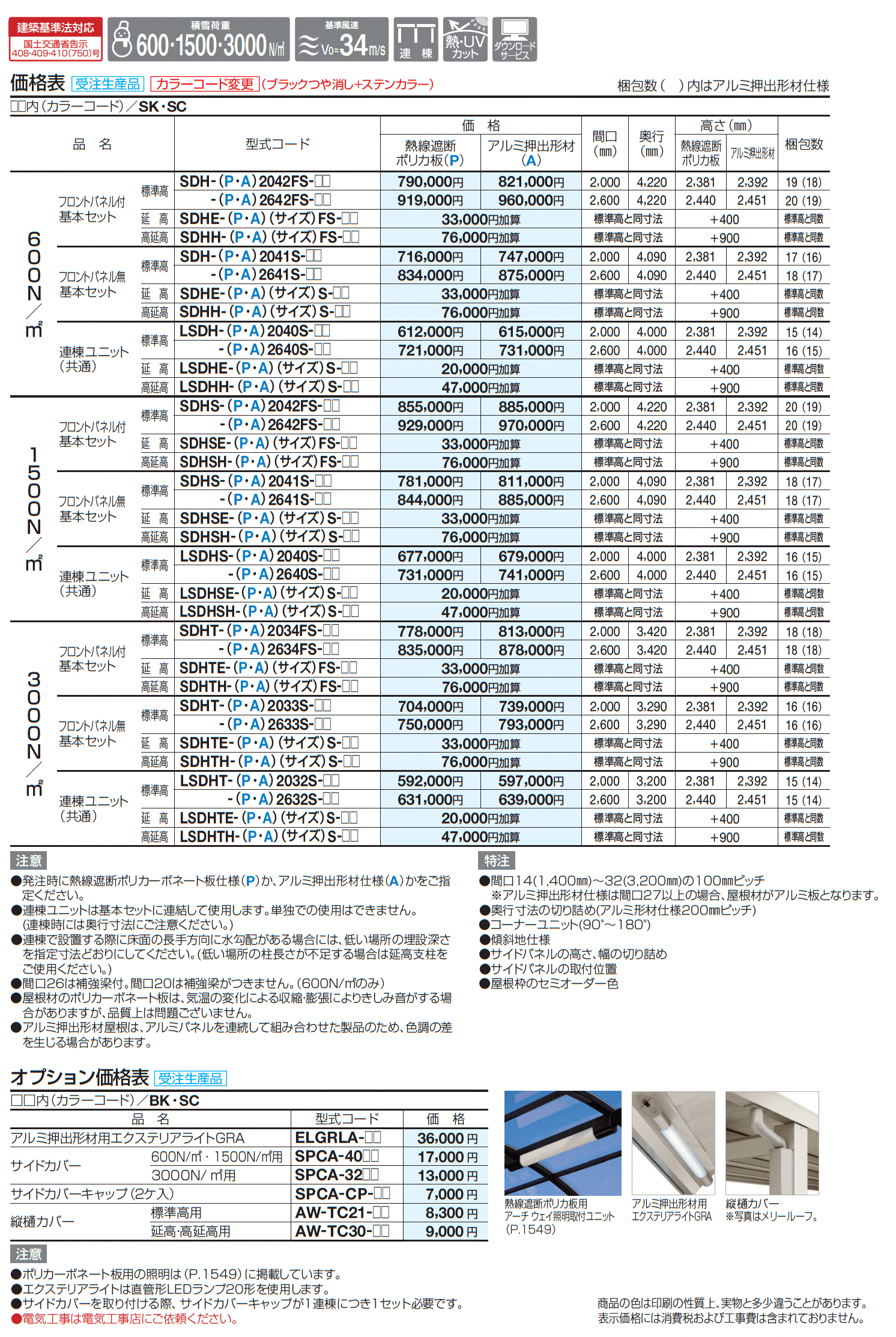 ソリッドルーフAHタイプ サイドパネル付_価格_2
