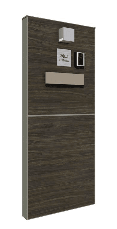 タカショーの「エバーアートボード®︎ ユニット門袖 埋め込みポスト仕様」のサブ画像1