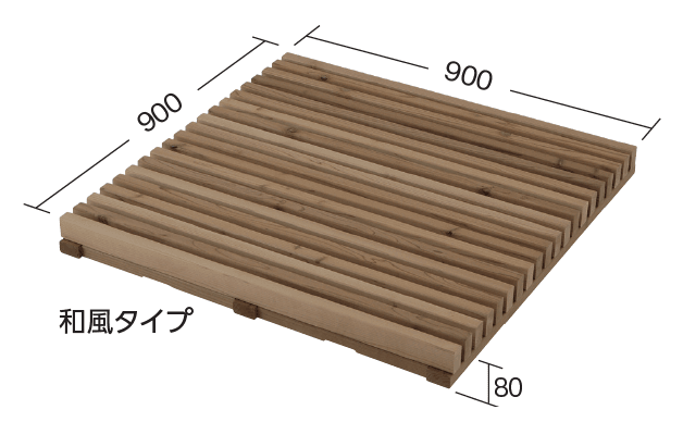 タカショーの「タンモクウッド®︎ タンモクフラットデッキ」