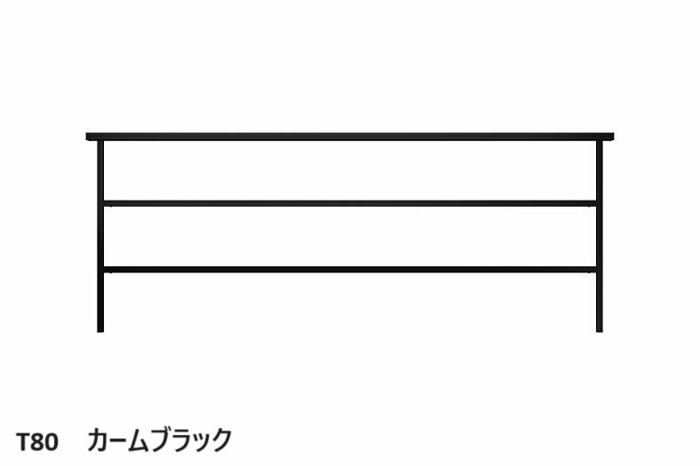 YKK APの「ルシアス フェンスLite B03型 横格子2本」のサブ画像1