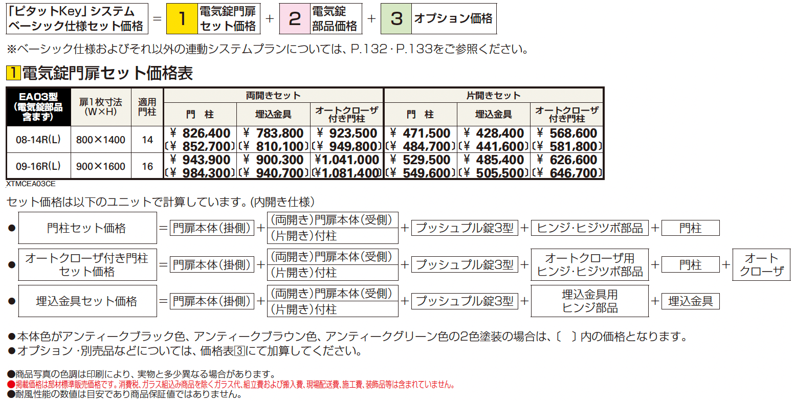 〔ピタットKey システム〕電気錠付 シャローネ 門扉シリーズ EA03型【2024年版】_価格_1