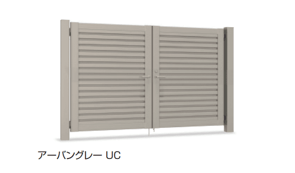 三協アルミの「フレランドN1型 横ルーバータイプ シリンダー錠仕様」