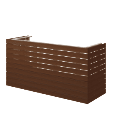 三協アルミの「バルコニー手すりM型(横太格子 持出しタイプ)」のサブ画像1