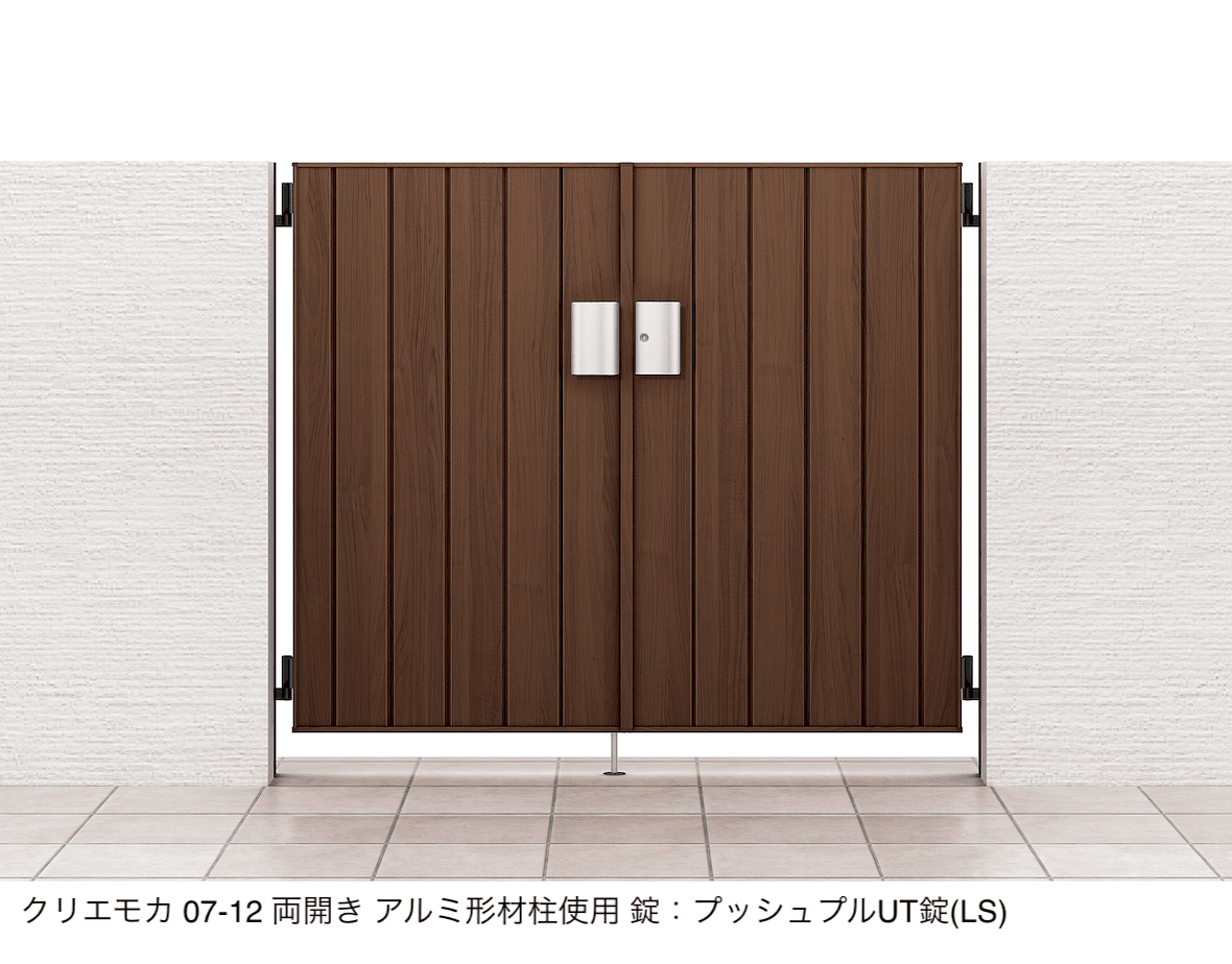 LIXILの「開き門扉AA TM1型(木調)」