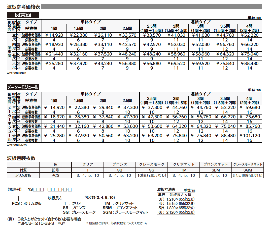 ルシアス バルコニー対応波板屋根 2TC-6型【2024年版】_価格_3