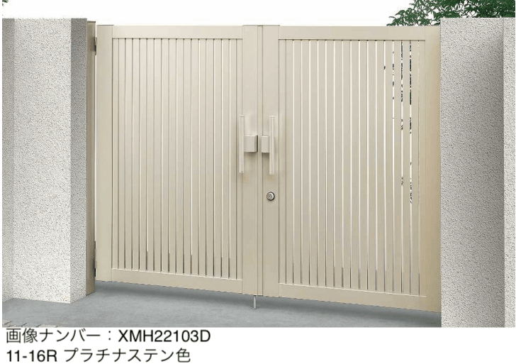 YKK APの「電気錠付共用門扉 シンプレオ 門扉 TS1型【2025年6月発売】」