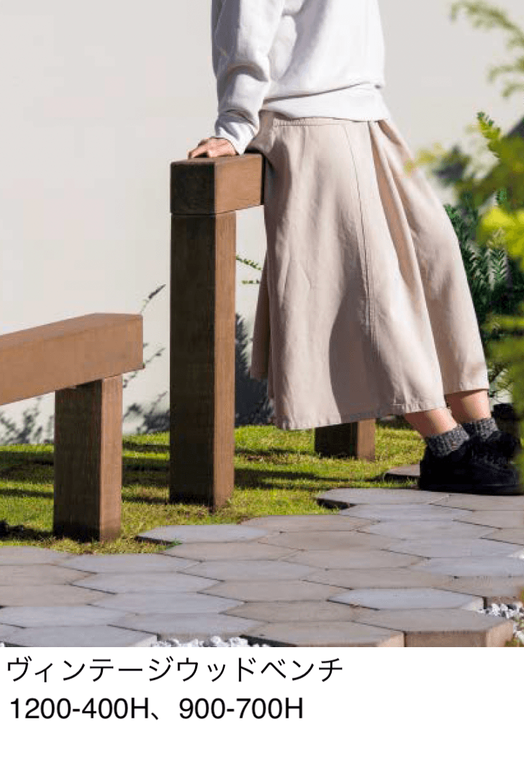 東洋工業の「ヴィンテージウッドベンチ」のサブ画像1