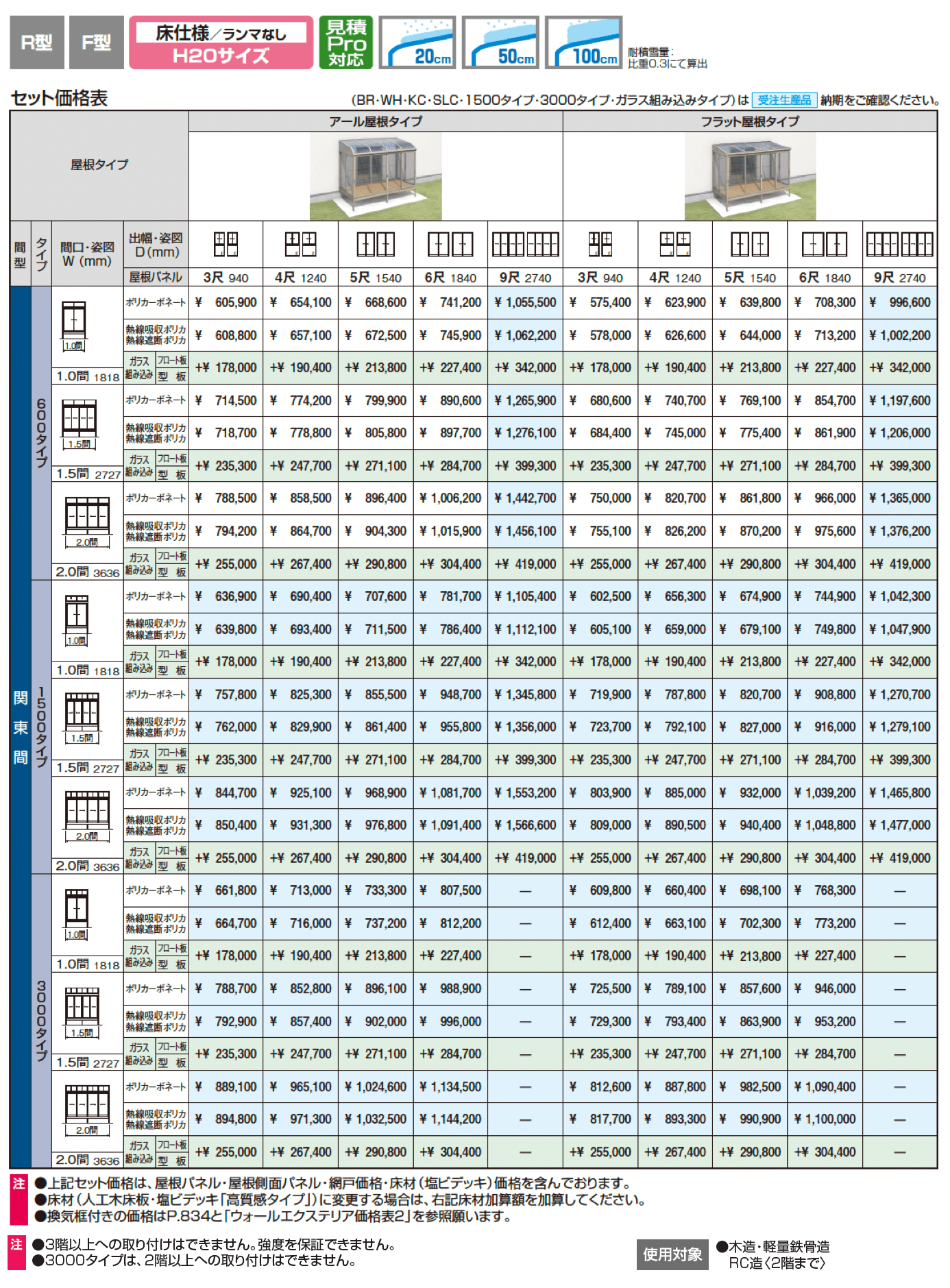 晴れもようwith(床仕様/ランマなし H20サイズ 関東間)_価格_1