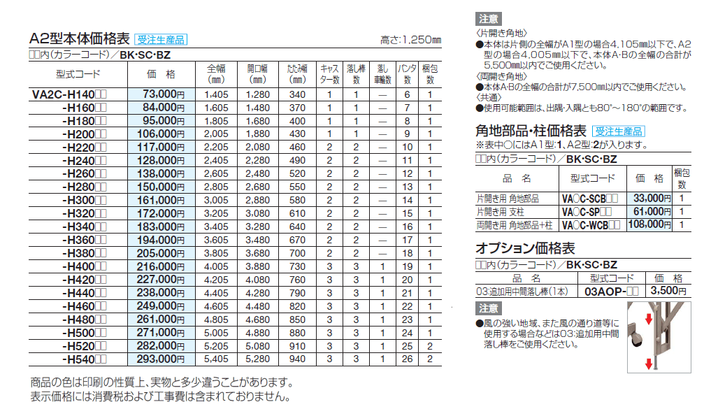 バリューアコーA2型(ペットガードタイプ 角地仕様)【2024年版】_価格_1