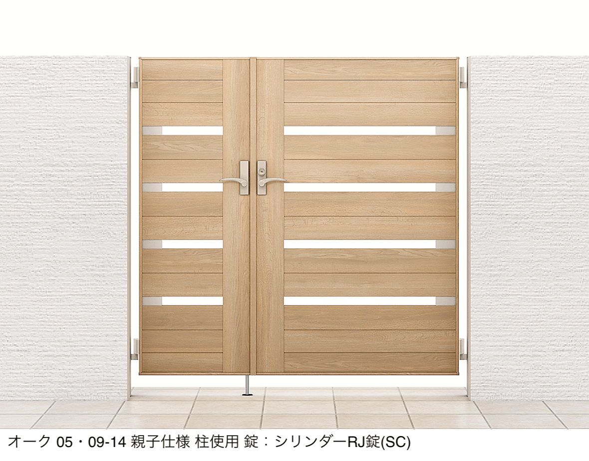 LIXILの「開き門扉AA YS1型(木調)」のサブ画像2