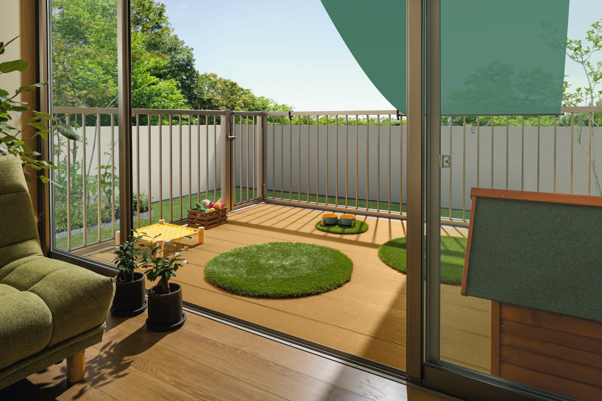 三協アルミの「オルネ(庭置き式 たて格子〈フルクローズ〉)【2024年版】」のサブ画像1