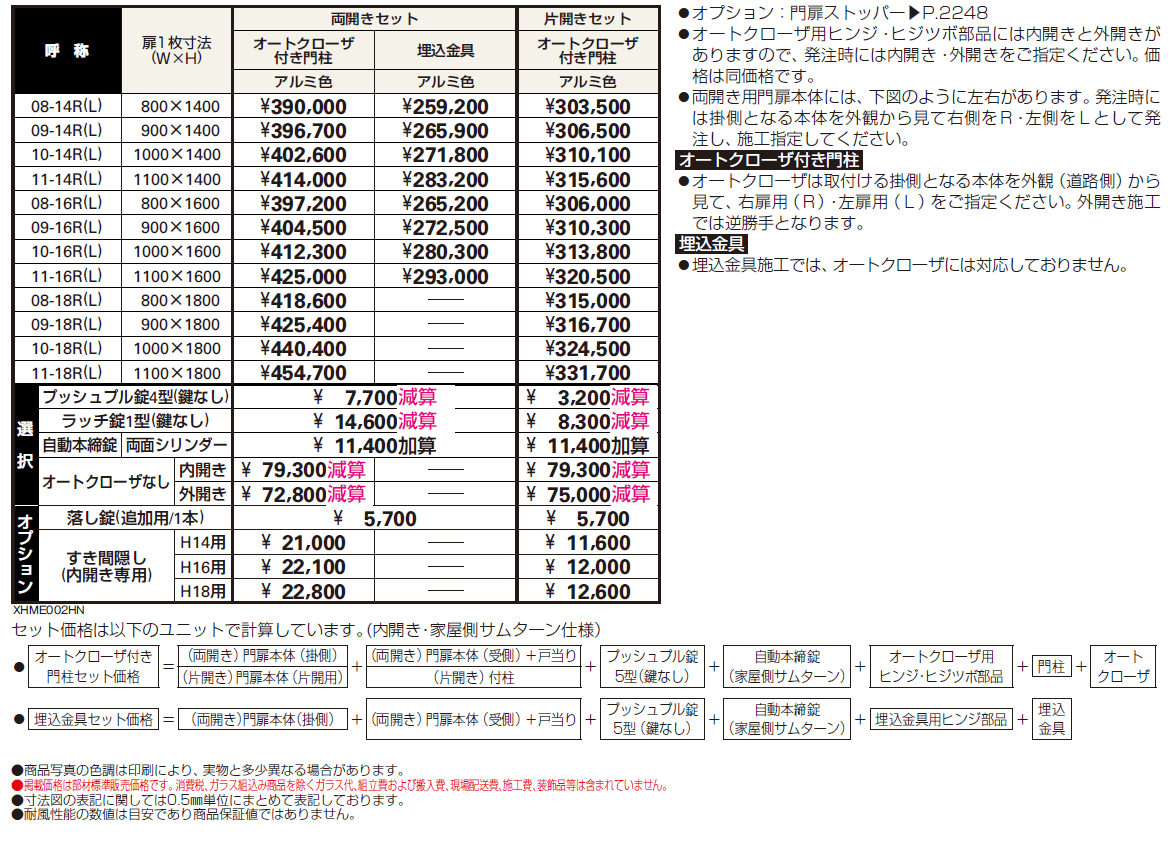 〔共用門扉〕シンプレオ 門扉5型【2024年版】_価格_1
