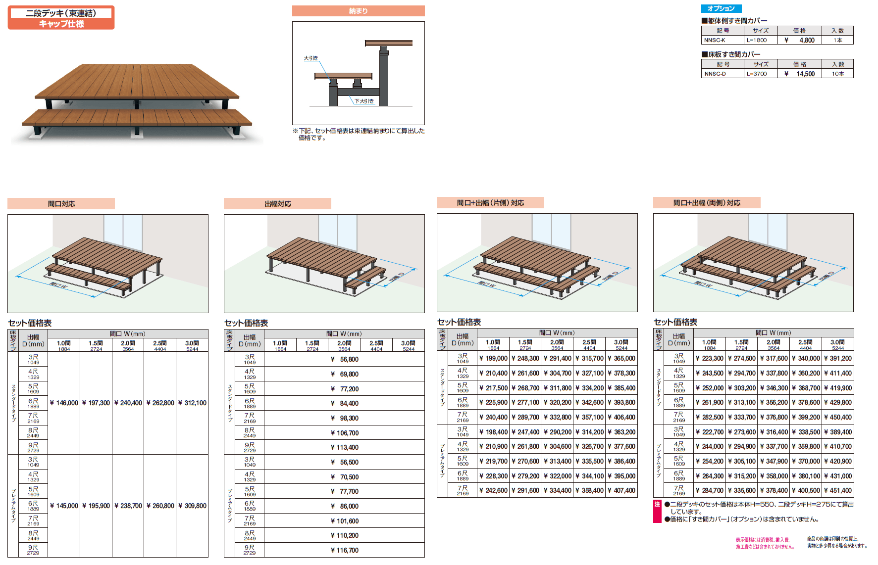ヴィラウッド 二段デッキ キャップ仕様【2024年版】_価格_1